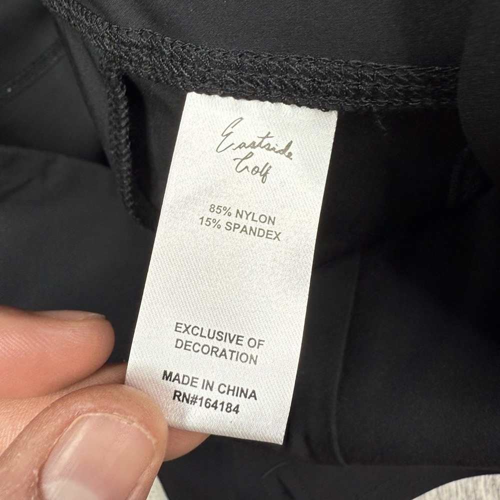 Eastside Golf Hi Waist Active Shorts NWT Logo Gym Womens Pockets Black EGWS5015 - Picture 5 of 9